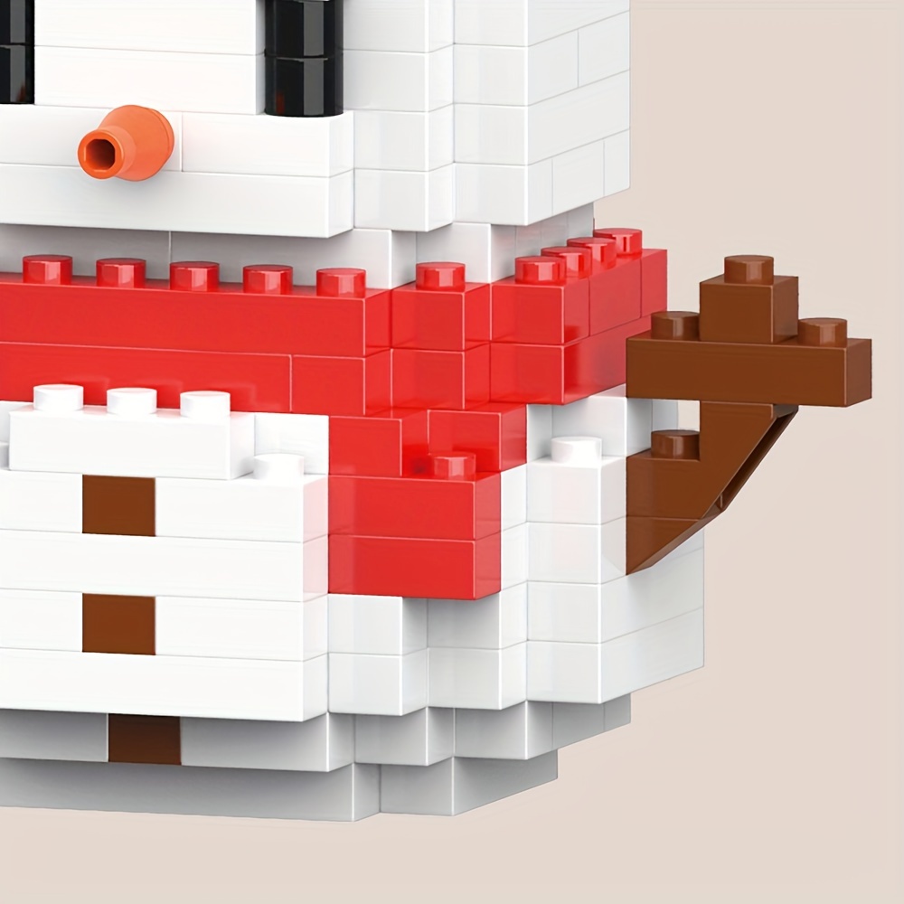 B3 Customs Funny Snowman Building Set Made Using Lego Bricks