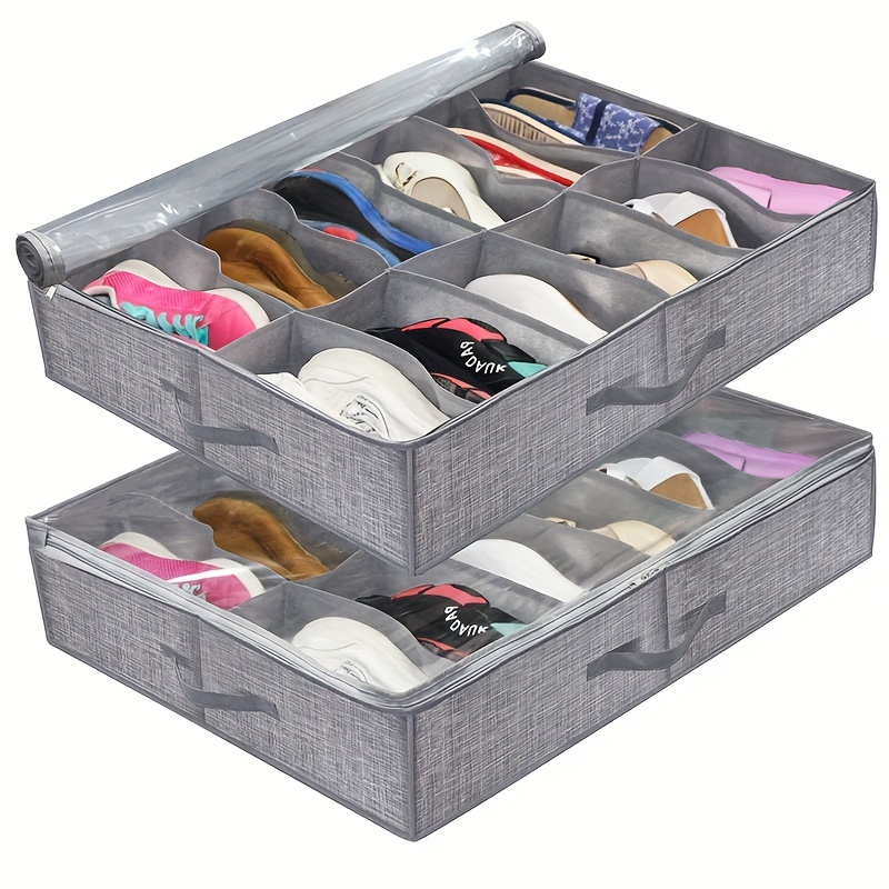 Shoes Storage Bag Closet Organizer Non woven Travel Portable - Temu