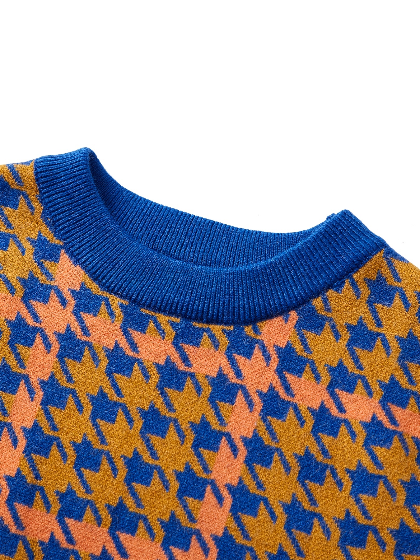 Women Houndstooth Pattern Knit Sweater Vest Sleeveless Loose V-Neck 90s  Waistcoat Pullover Knitwear Top Khaki