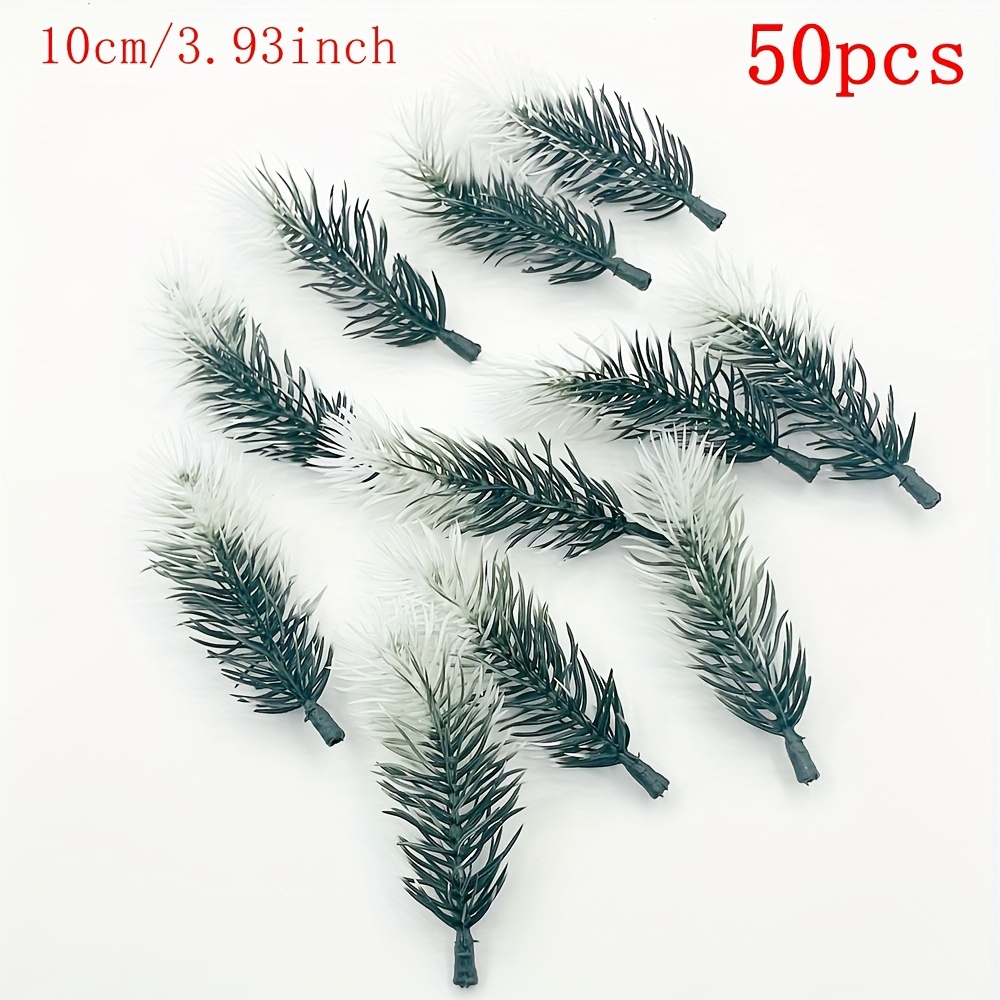 Pack of 5 Christmas Artificial Pine Branches for Decorating and Gift