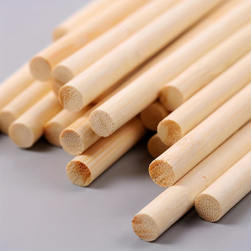 Bamboo Skewers Flat Head Natural Bamboo Wood Craft Sticks - Temu