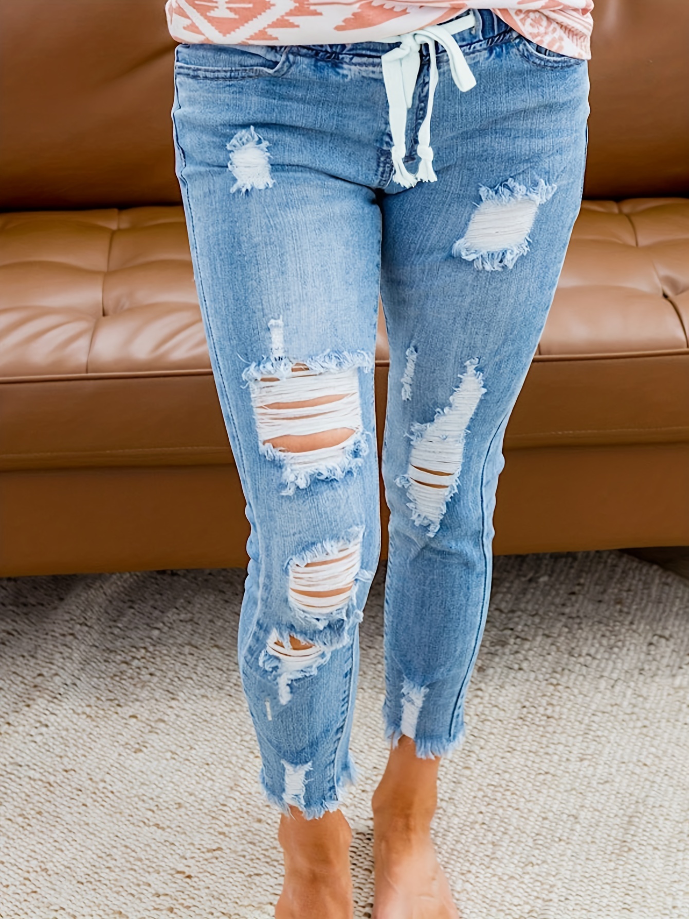 Ladies Jeans Pants - Temu Canada