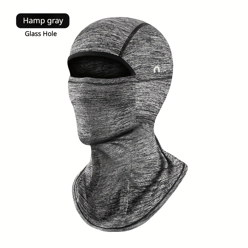 1pc Windproof Cycling Balaclava Hat Motorcycle Helmet Liner Ice Silk Cooling Sunscreen Neck Cover Full Face Mask for Men and Women,Temu