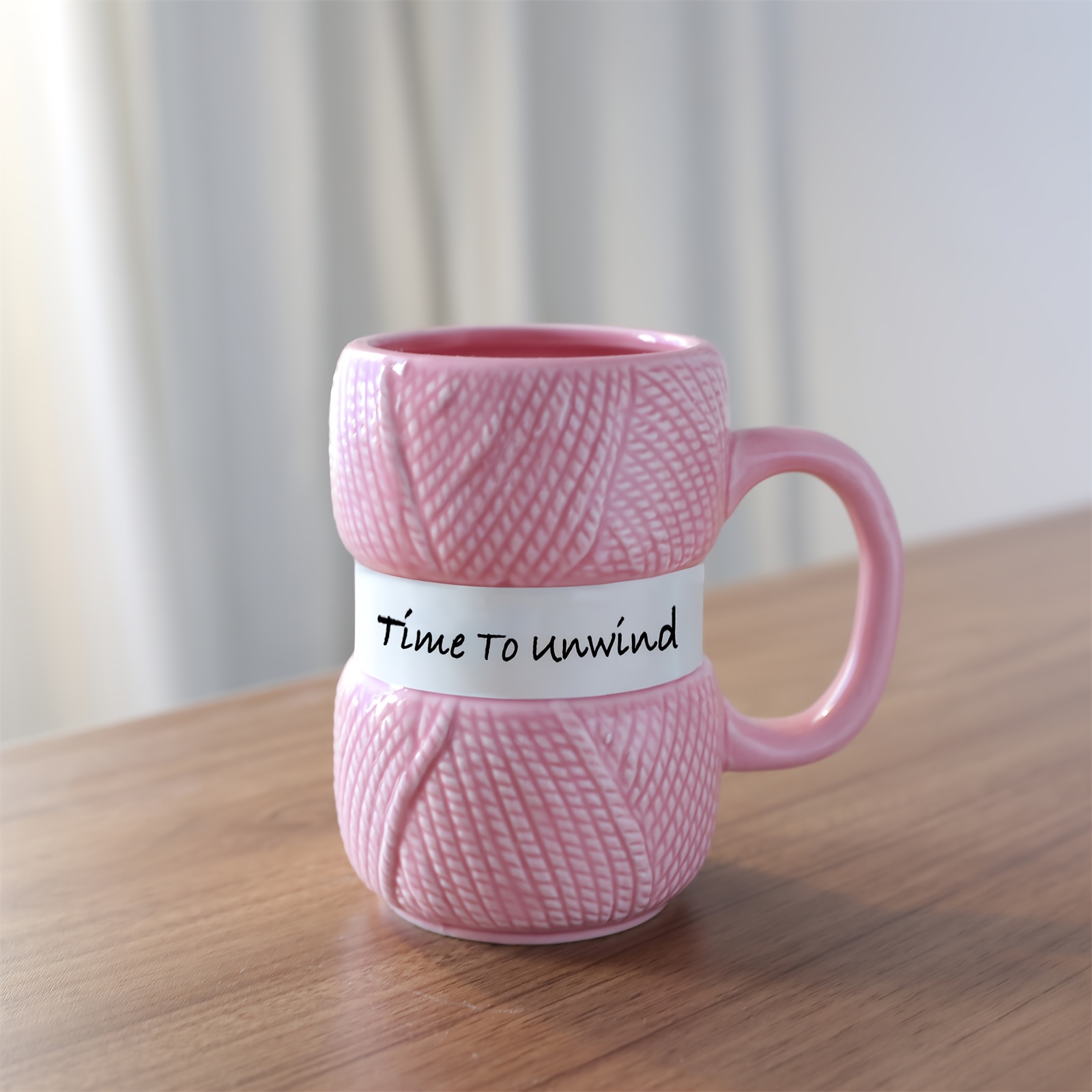 1pc 425ml/14.37oz Funny Knit Ceramic Coffee Mug, Teacup, Novelty Gift For Women And Men, Birthday, Mother's Day, Father's Day, Drinkware For Wedding Birthday Valentines Day New Year Gift