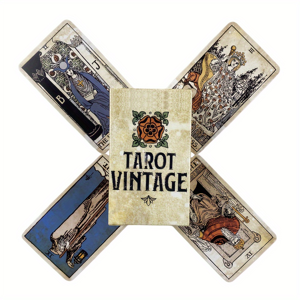 DIYCUT Cartas de Tarot, 78 Piezas Baraja Tarot Waite, Tarot para  Principiantes, Juegos de Mesa Vintage, Fiesta Familiar, Juego de Cartas  Divertido : : Juguetes y juegos