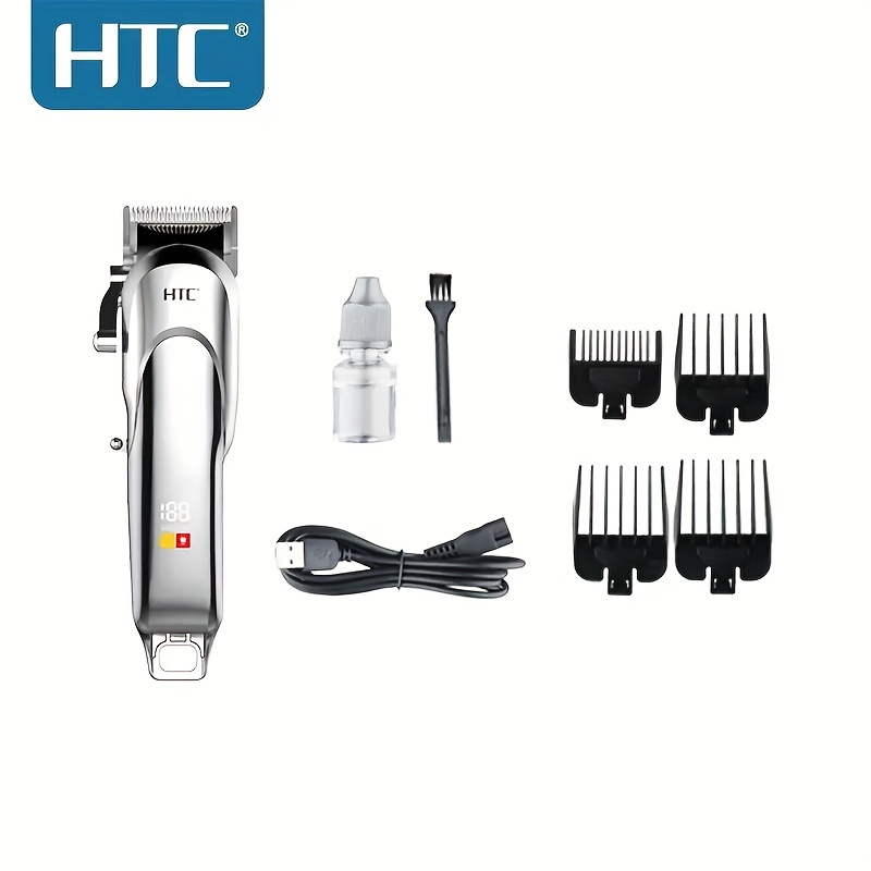 HTC AT-229C Professional Oil Head Electric Clipper Carving Retro Hair Razor  Rechargeable Shaver Cordless Haircut Household Hair Trimmer | Lazada PH