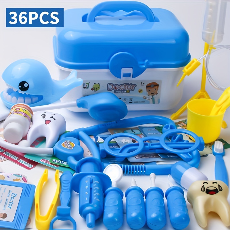 Ensemble de jouets dentaires pour enfants, kit dentaire, jouets de dentiste,  vérification des dents, simulation de médecin, cadeau pour garçons et  filles, 9 pièces - AliExpress