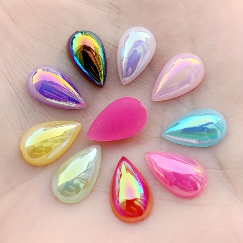 Glitter Glass Heart Pointback Transparent Rhinestones for Clothing Sew Nail  Strass Crystals Gems Glue On Stones DIY Accessories