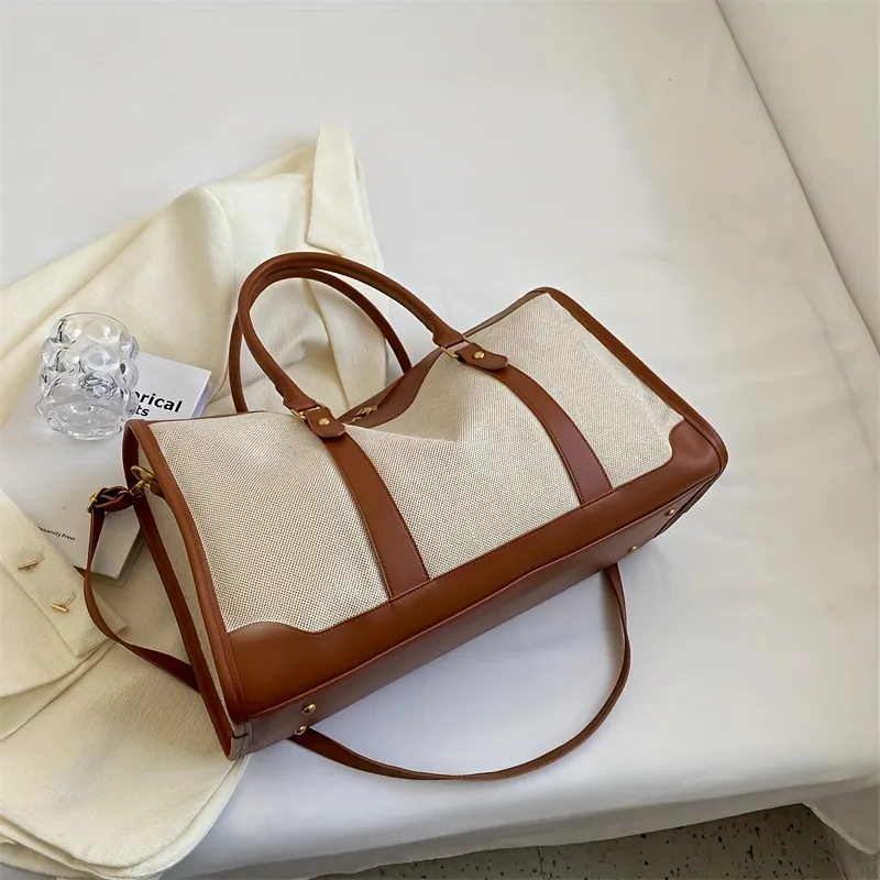 LV Louis Vuitton classic large-capacity colorblock travel bag duffel