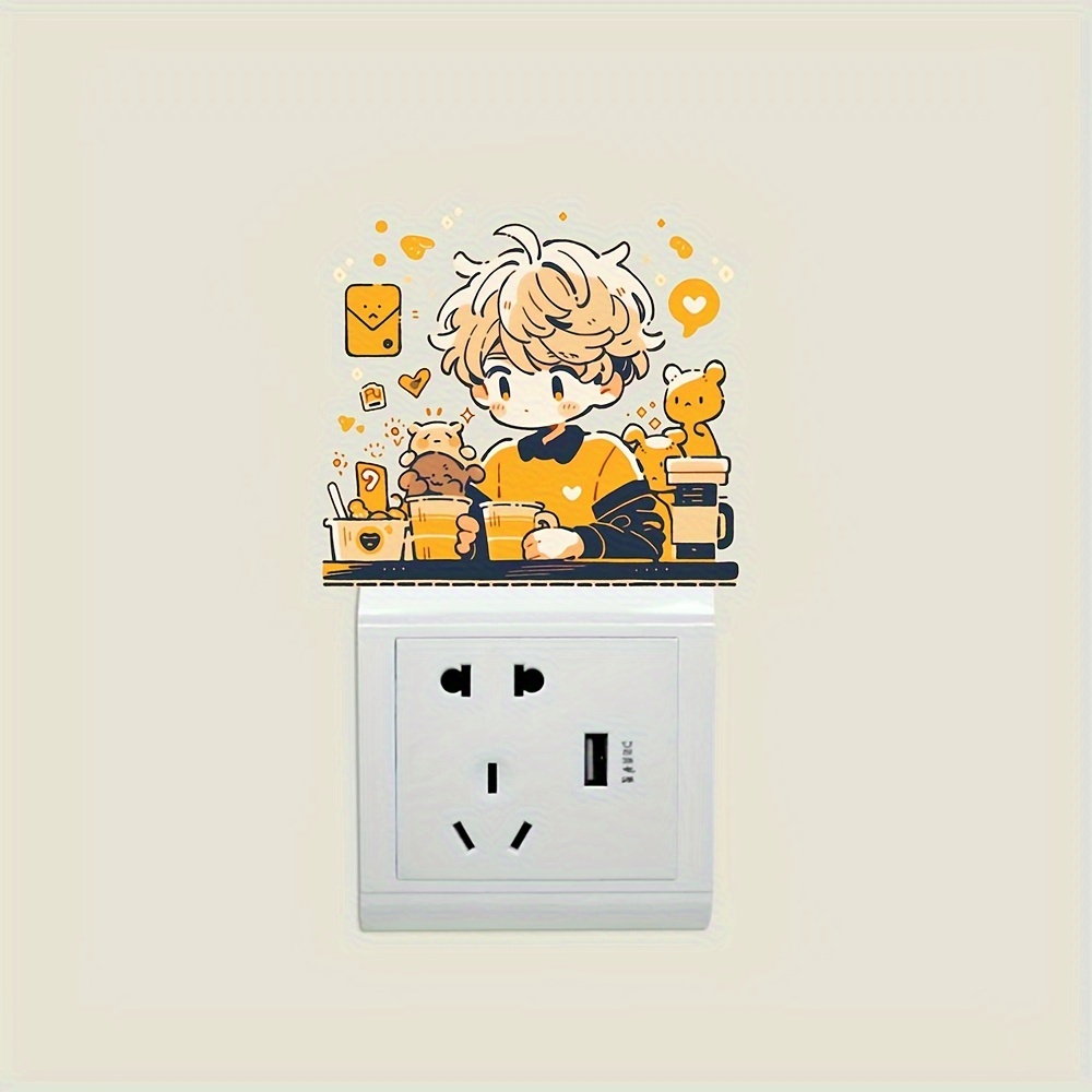 Man Switch Decorative Self-adhesive Sticker