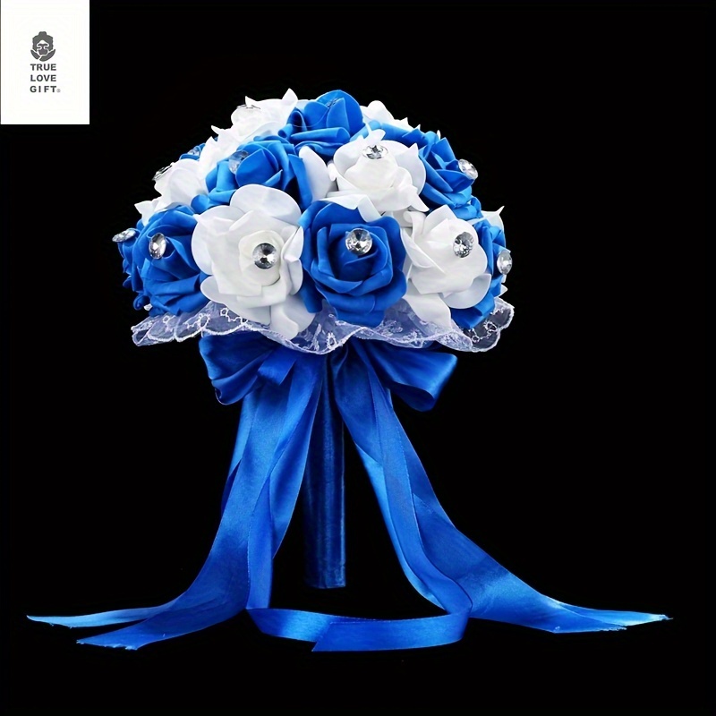 

1bundle Western Creative Bridal Wedding Bouqeut, Love Rose Flower Bouquet Holding Flowers, Wedding Party Anniversary Decor