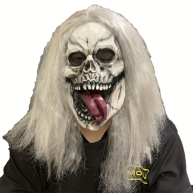 Spessa scheletro spaventoso teschio fantasma morte Halloween Passamontagna  maschera facciale per costume Cosplay