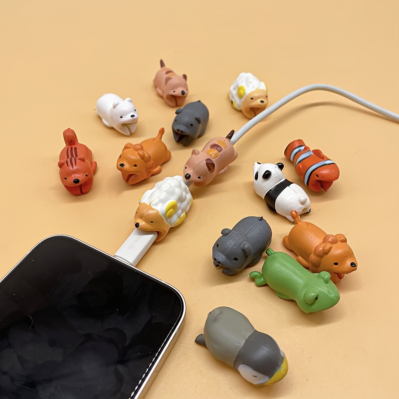 14€02 sur Bite 6pcs Pour Iphone cordon Câble animaux Accessoires