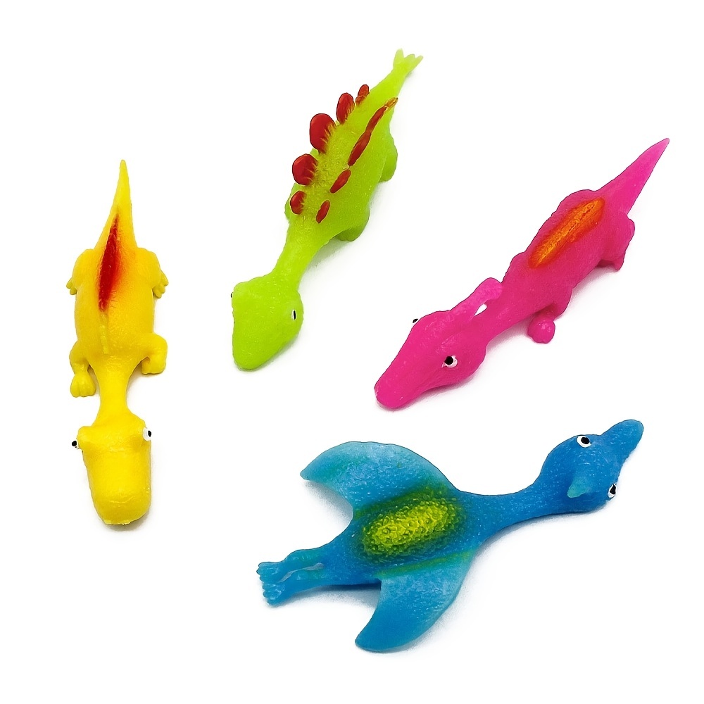1X Slingshot Dinosaur Finger Toys, Catapult Toys Elastic Flying Finger