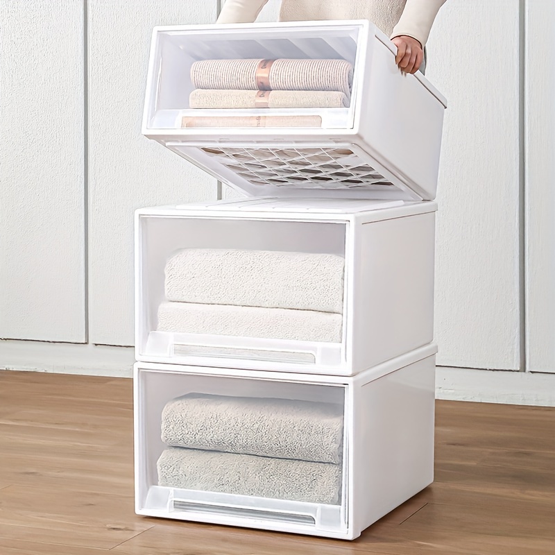 Underwear Storage Box Transparent Mesh Clothes Storage Box - Temu