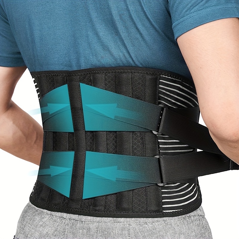 Back Support Belt Back Pain Relief 8 Stays Adjustable Back - Temu