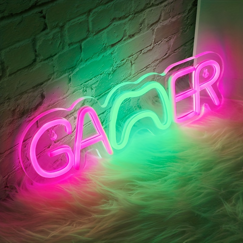 Game Neon Sign, Neon Lights For Wall Decor, Usb Powered 5v Neon Signs For  Bedroom Livingroom Decor Console Game Room Decor Accessories Men Boys Teen  Gamer Gifts - Temu