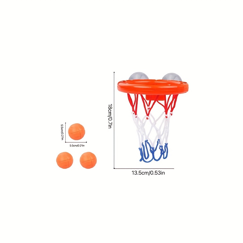 Jouets de bain de basket-ball pour bébé, support de basket-ball à ventouse  en plastique pour les enfants Jeux de tir, bain et bain dans la salle de  bain