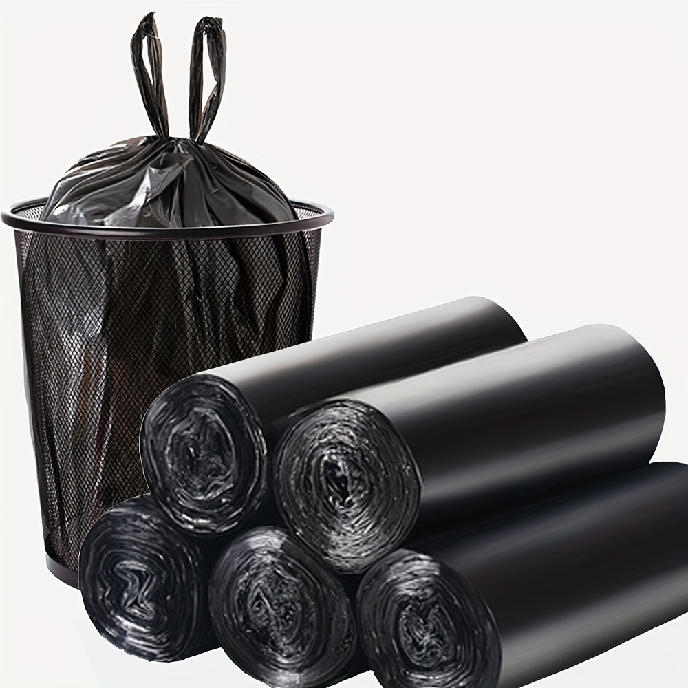 50pcs Extra Large Black Heavy Duty Trash Bag, Contractor Garbage Bag, 1.4m  Plastic Lawn Leaf Bag For Outdoor Construction Storage