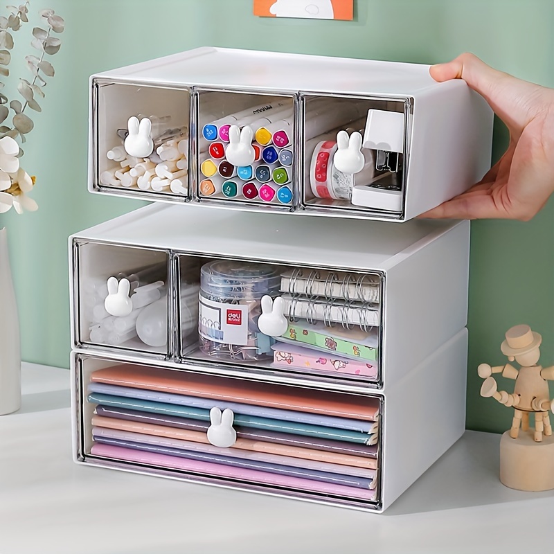 Clear Drawer Organizer Stackable  Clear Storage Drawers Stackable - Clear  Organizer - Aliexpress