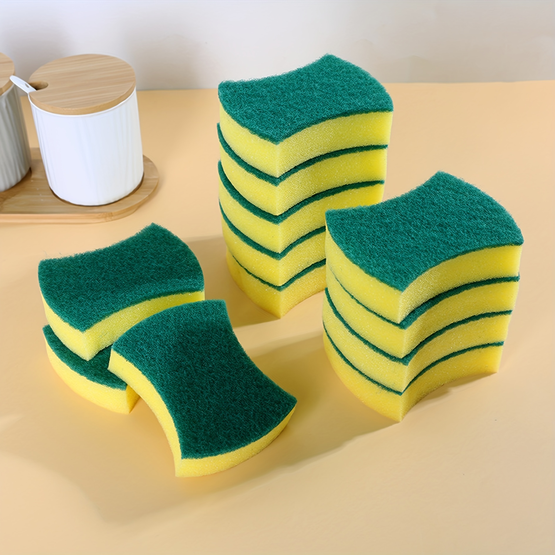 Mirror Cleaning Sponge Household Cleaning Sponge Dishwashing - Temu