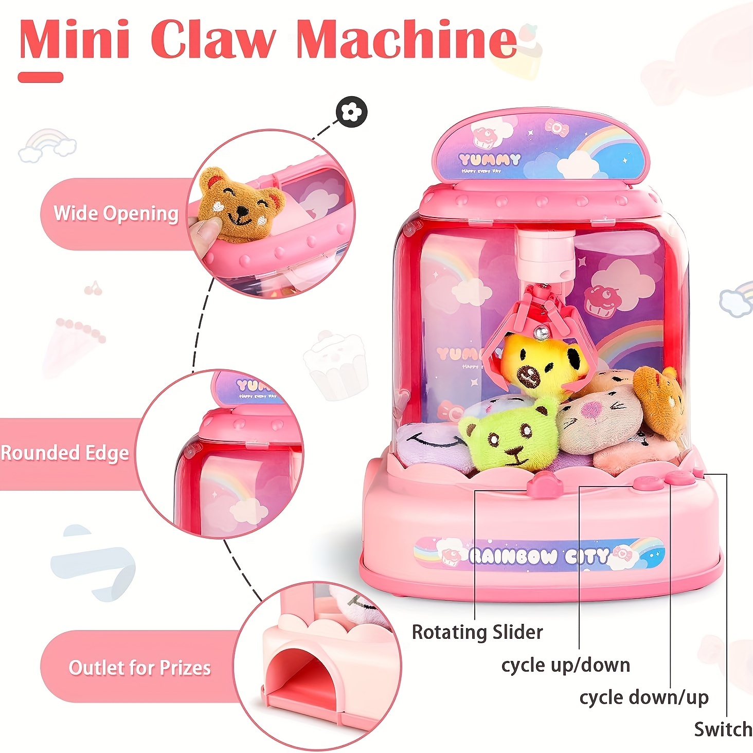 Mini Claw Machine For Kids Arcade Claw Game Machine 6 Mini - Temu United  Arab Emirates