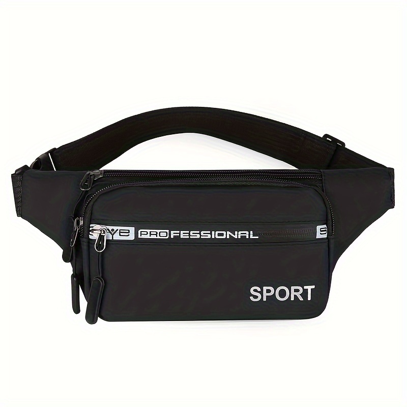 Image of 1pc Men's Fashion Trendy Waist Bag, Nylon Cloth Versatile Fanny Pack