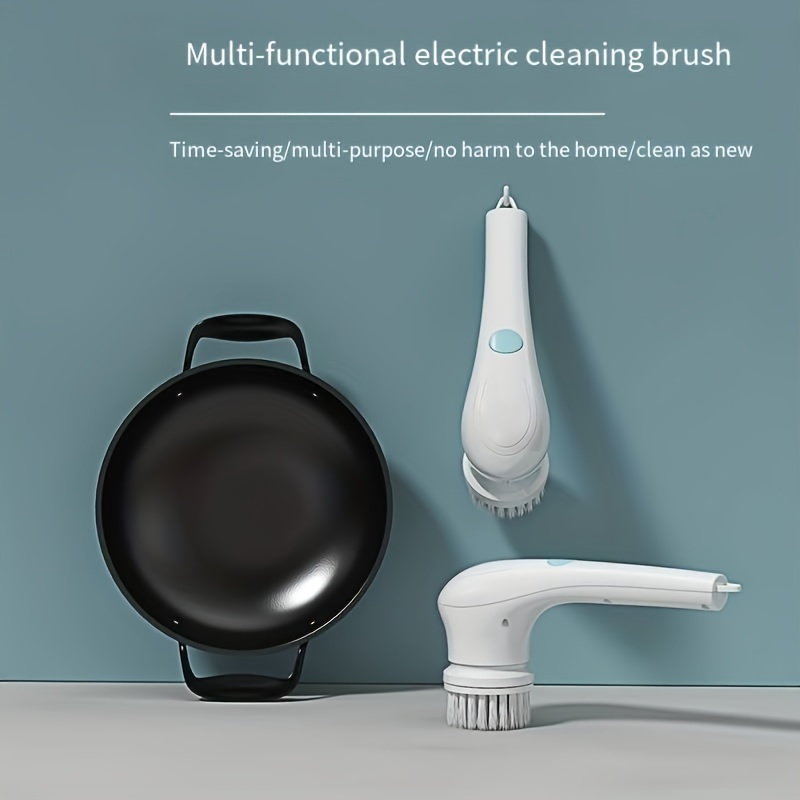 Hot Multi-functional Electric Cleaning Brush for Kitchen and Bathroom  Wireless Handheld Power Scrubber for Dishes Pots and Pans