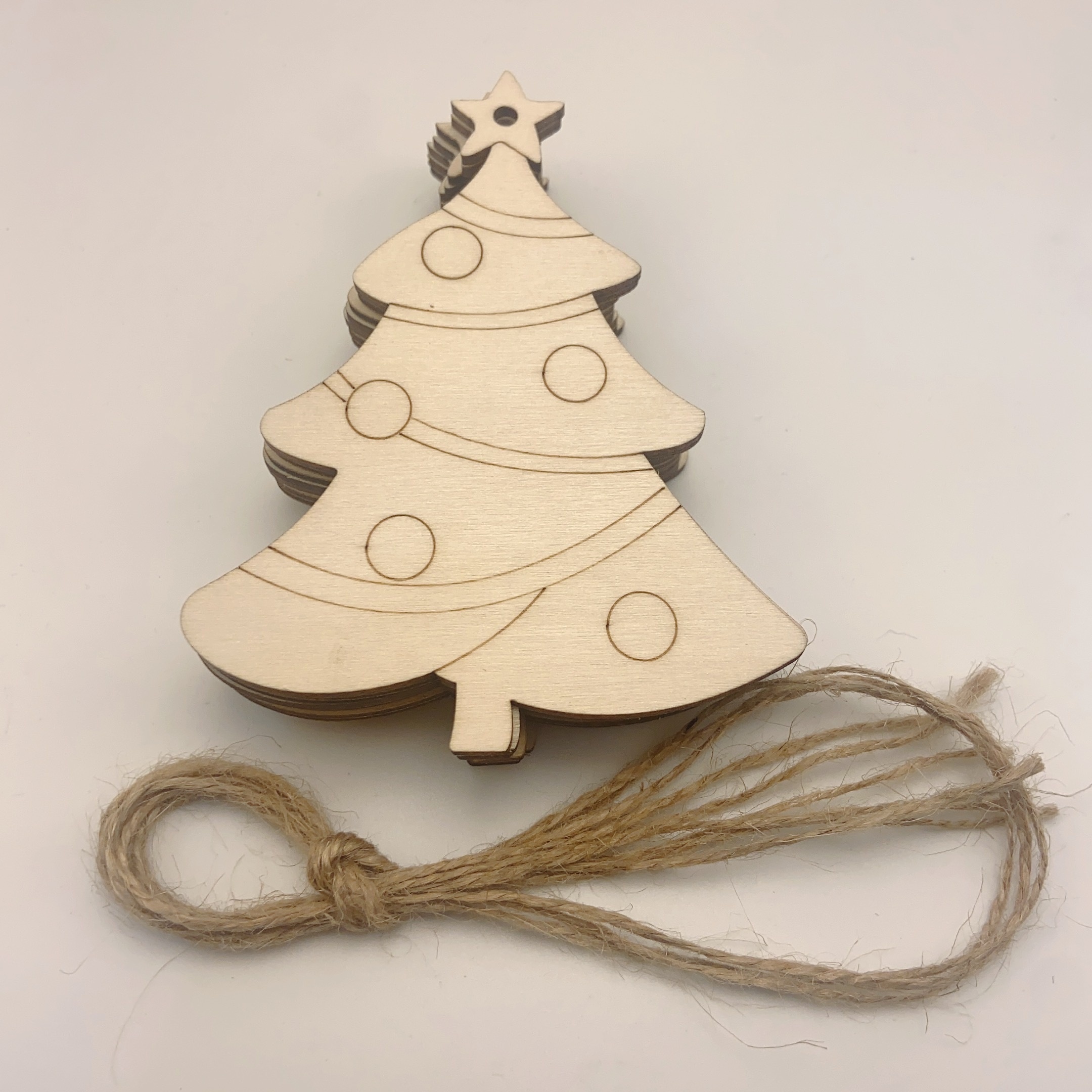 Christmas Tree Wooden Cutout Blank Wood Chips Christmas Tree - Temu