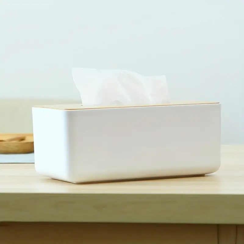 Caja de pañuelos cuadrada para caja de pañuelos - Soporte para pañuelos  para decoración del hogar y la oficina