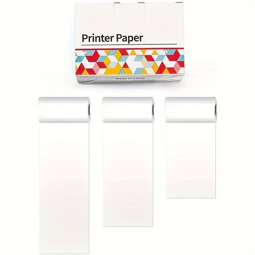 Transparent Printer Paper Adhesive Sticker Printer Rolls for Phomemo T02  M02 M03