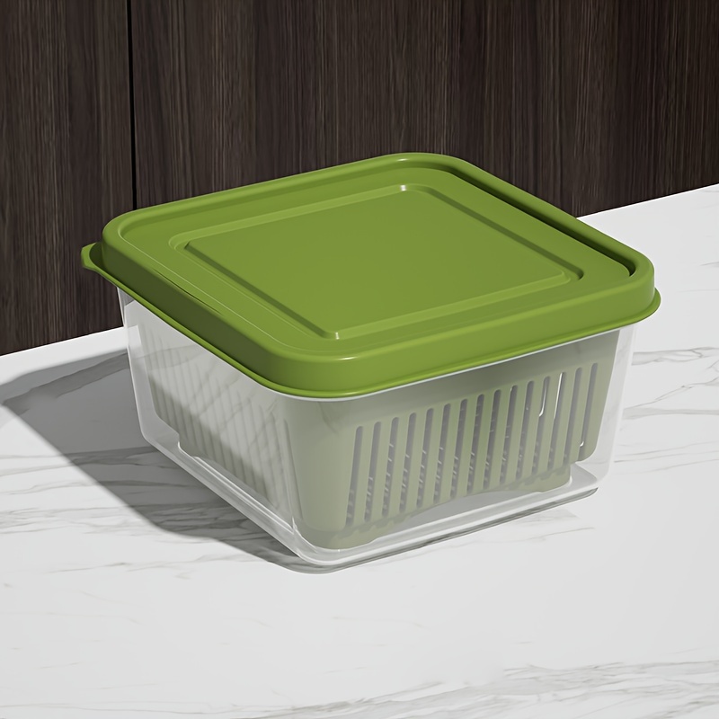 Refrigerator Storage Box With Flip Lid And Multiple - Temu