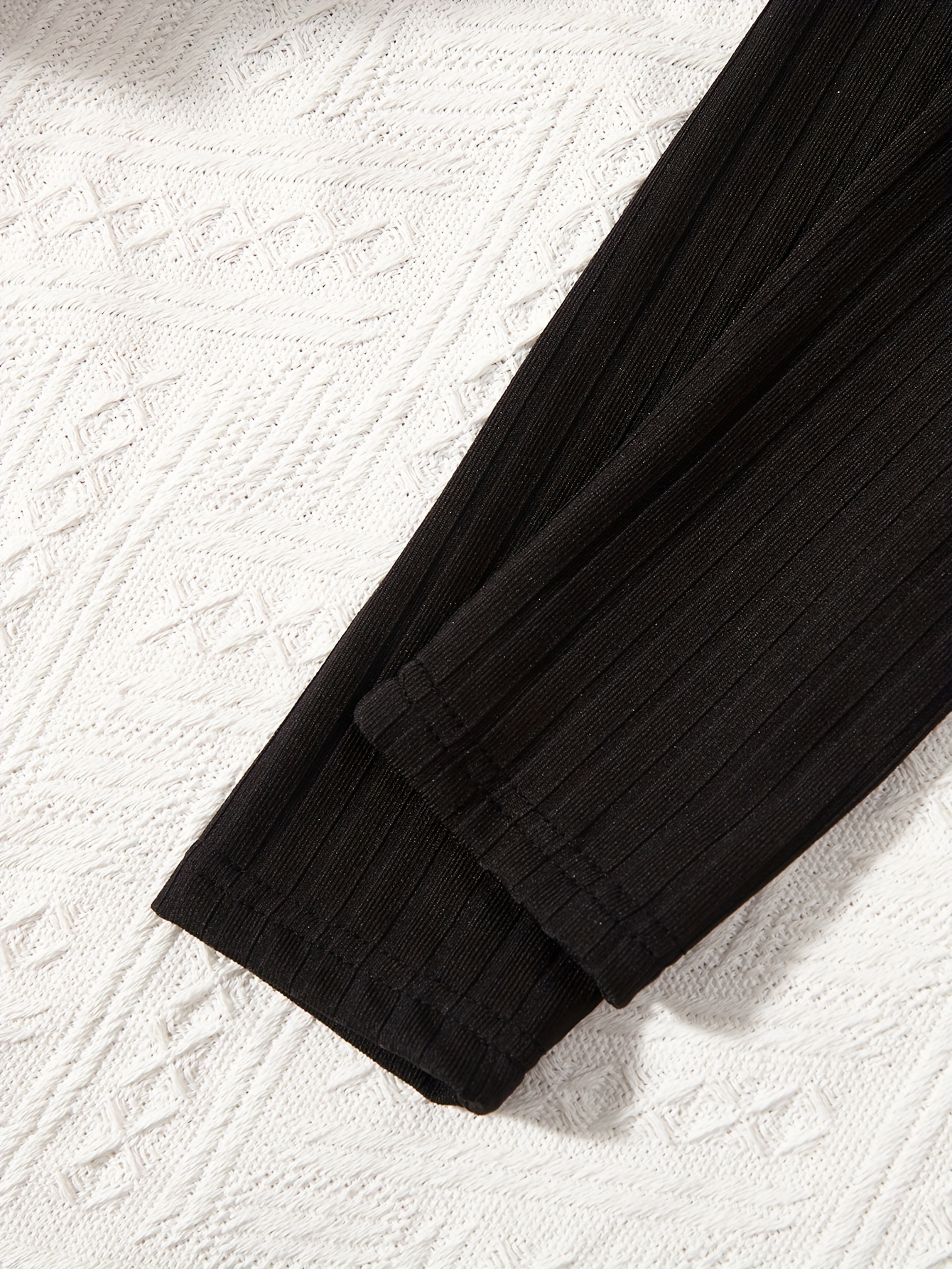  Camiseta interior elástica ajustada de manga larga con cuello  alto para mujer, suave, cómoda, de punto, acanalada, Negro - : Ropa,  Zapatos y Joyería