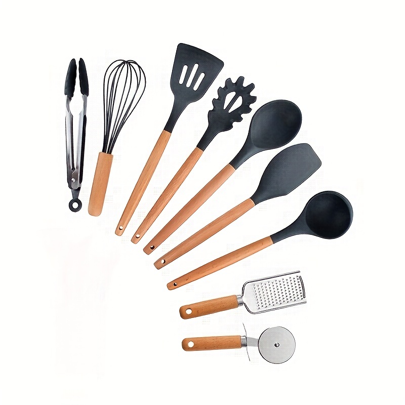 9 Pcs Silicone Kitchen Utensils Set