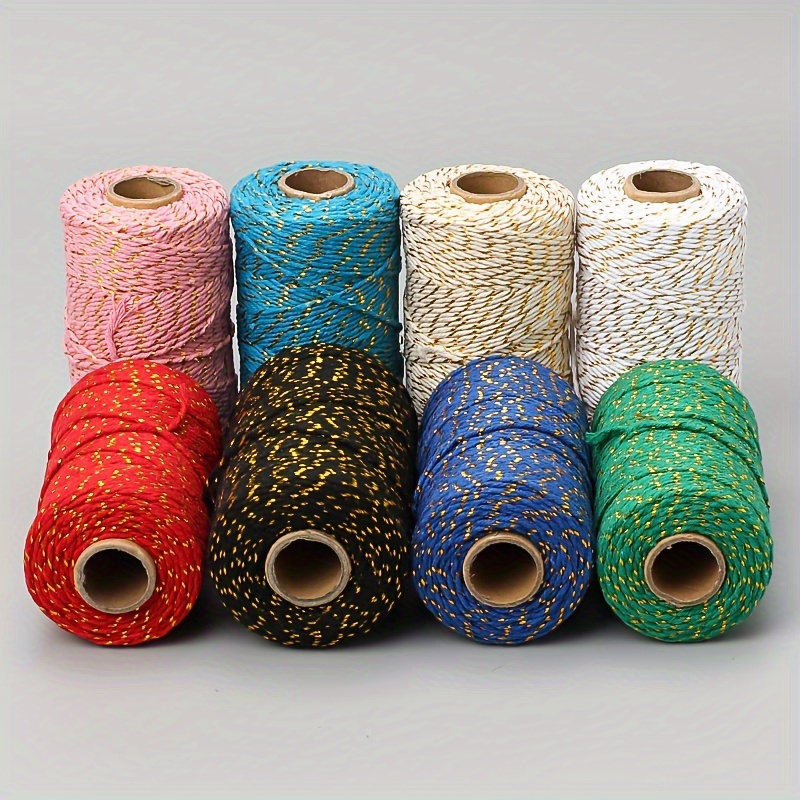 Twine Cotton Rope 109yd Colored Festive Christmas Gift - Temu