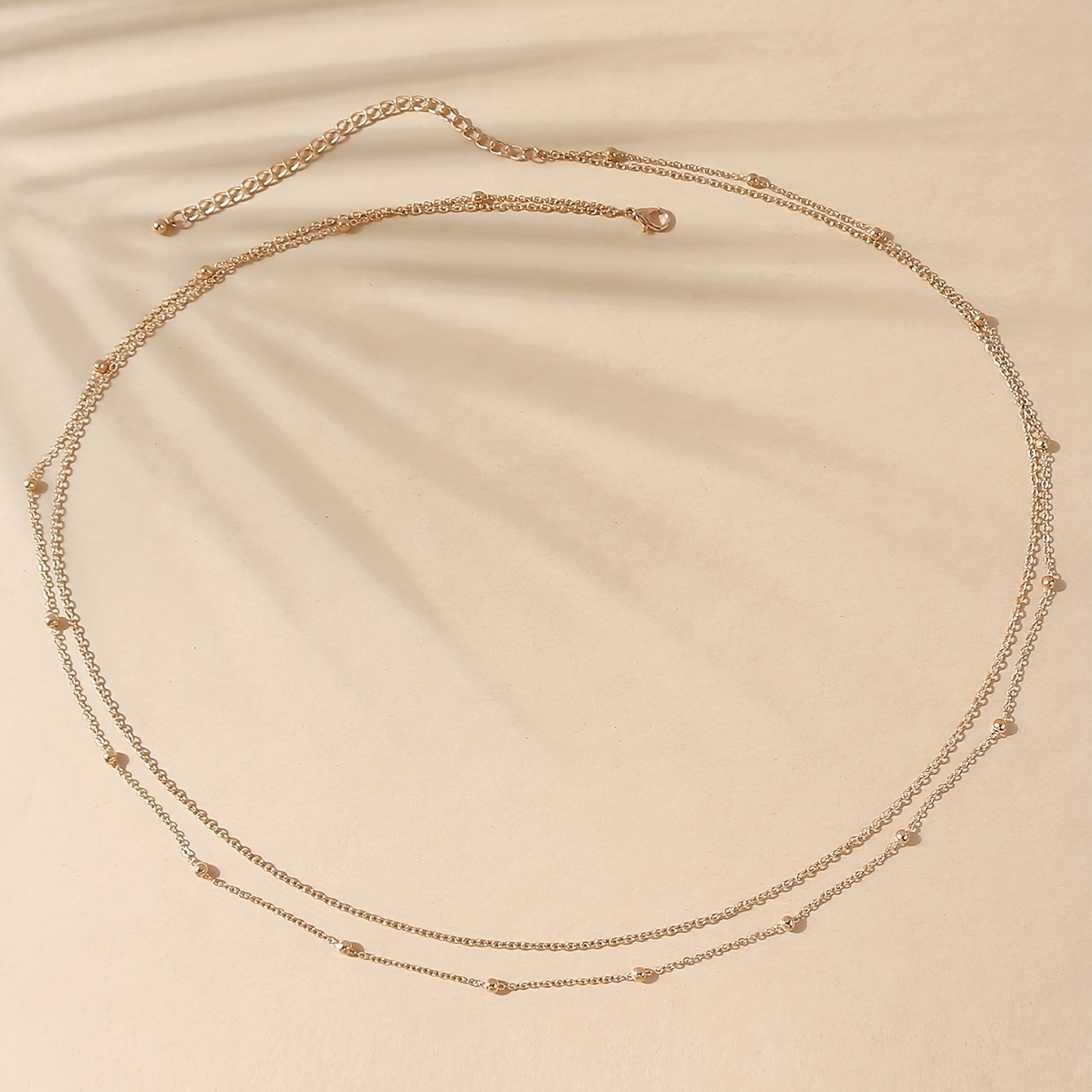 Layered Metal Bead Waist Chain, Summer Beach Jewelry