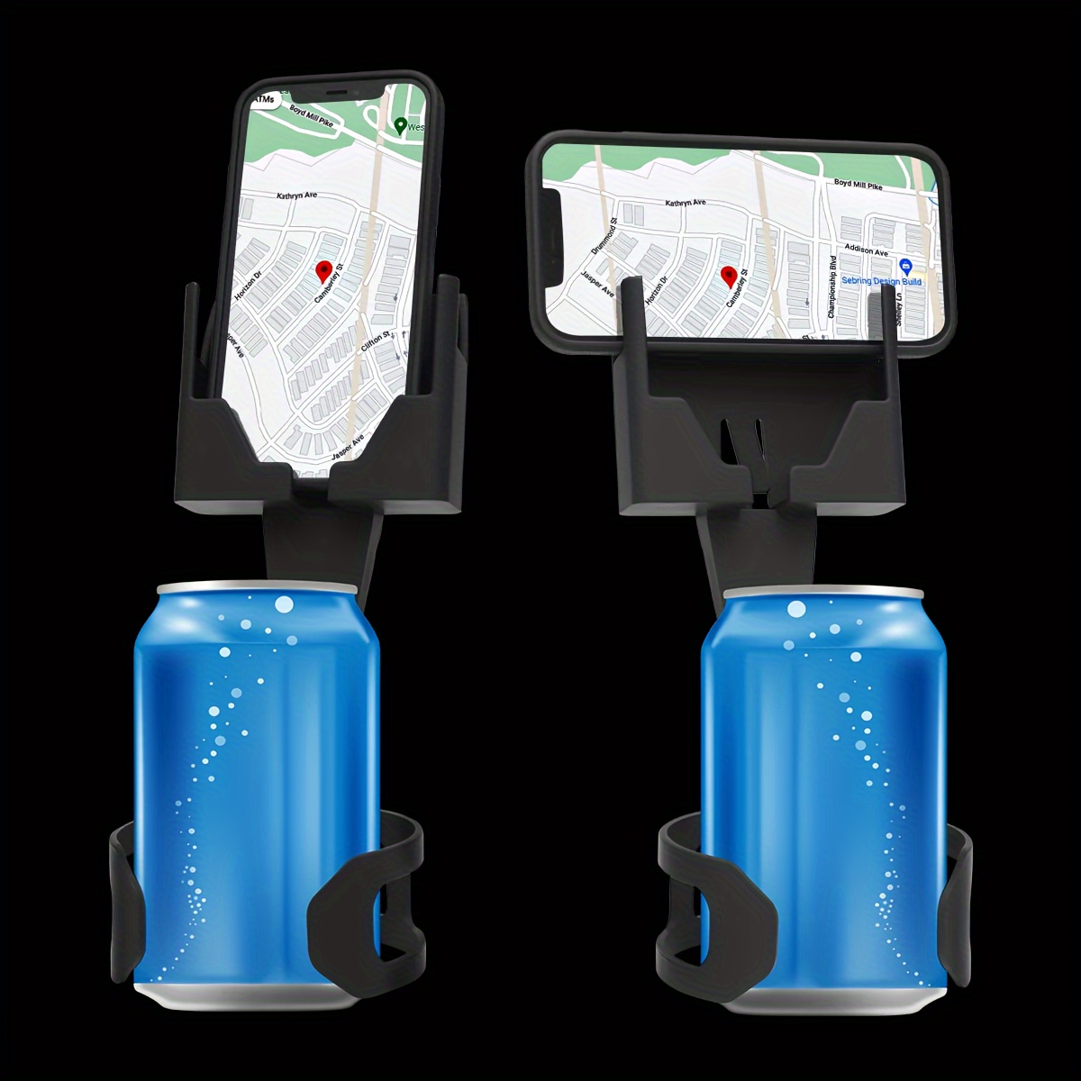 Handy-Sitz-Getränkehalter passt für Telefone mit oder ohne Hüllen