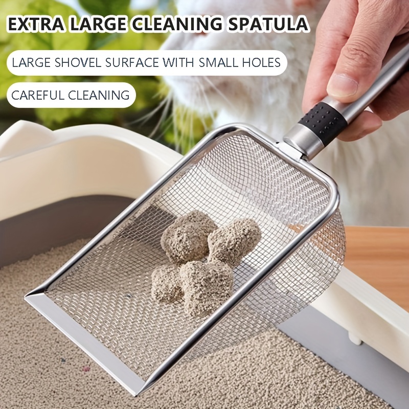 Stainless Steel Reptile Sand Shovel 10 Mesh Cleaning Tools Durable