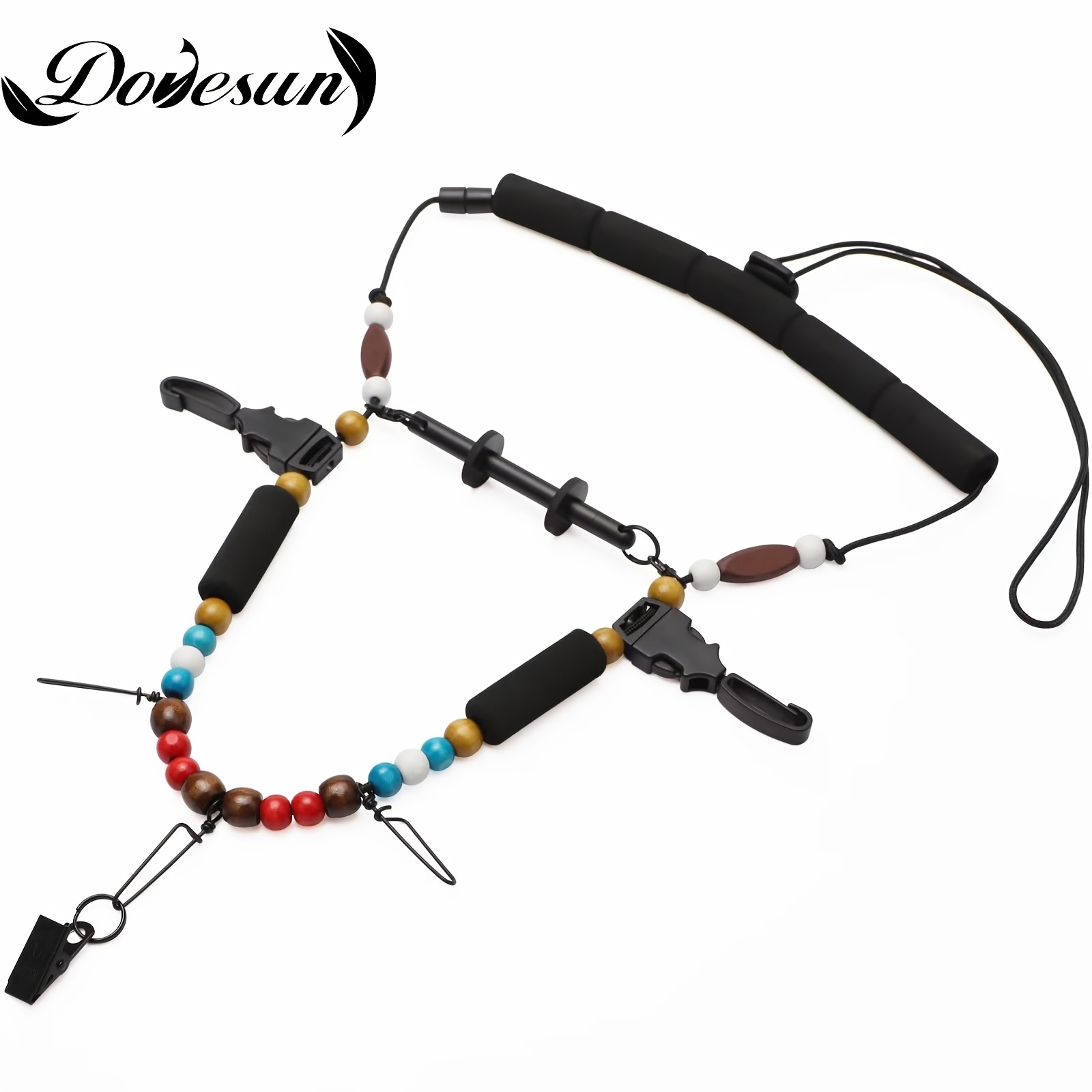 1pc Dovesun Fly Fishing Lanyard With Fly Tippet Holder, Light Weight,  Adjustable Cord Lock, Fly Fishing Accessories, Fishing Accessories