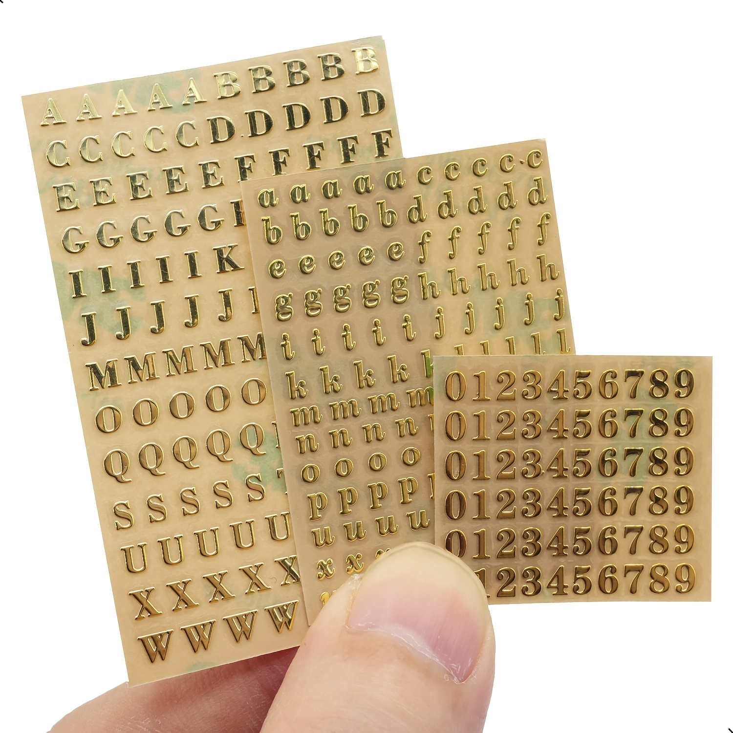 Golden Alphabet Stickers: Add Sparkle To Your Diy Projects - Temu