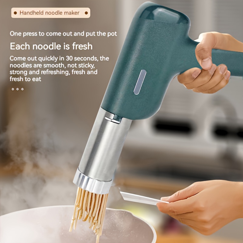 Usb Charging Wireless Noodle Machine, Pasta Maker Machine, Kitchen Tools,  Wireless Small Portable Noodle Press Gun,five Mold Kitchen Accessories, And  A Variety Of Noodle Shape Options - Temu United Arab Emirates