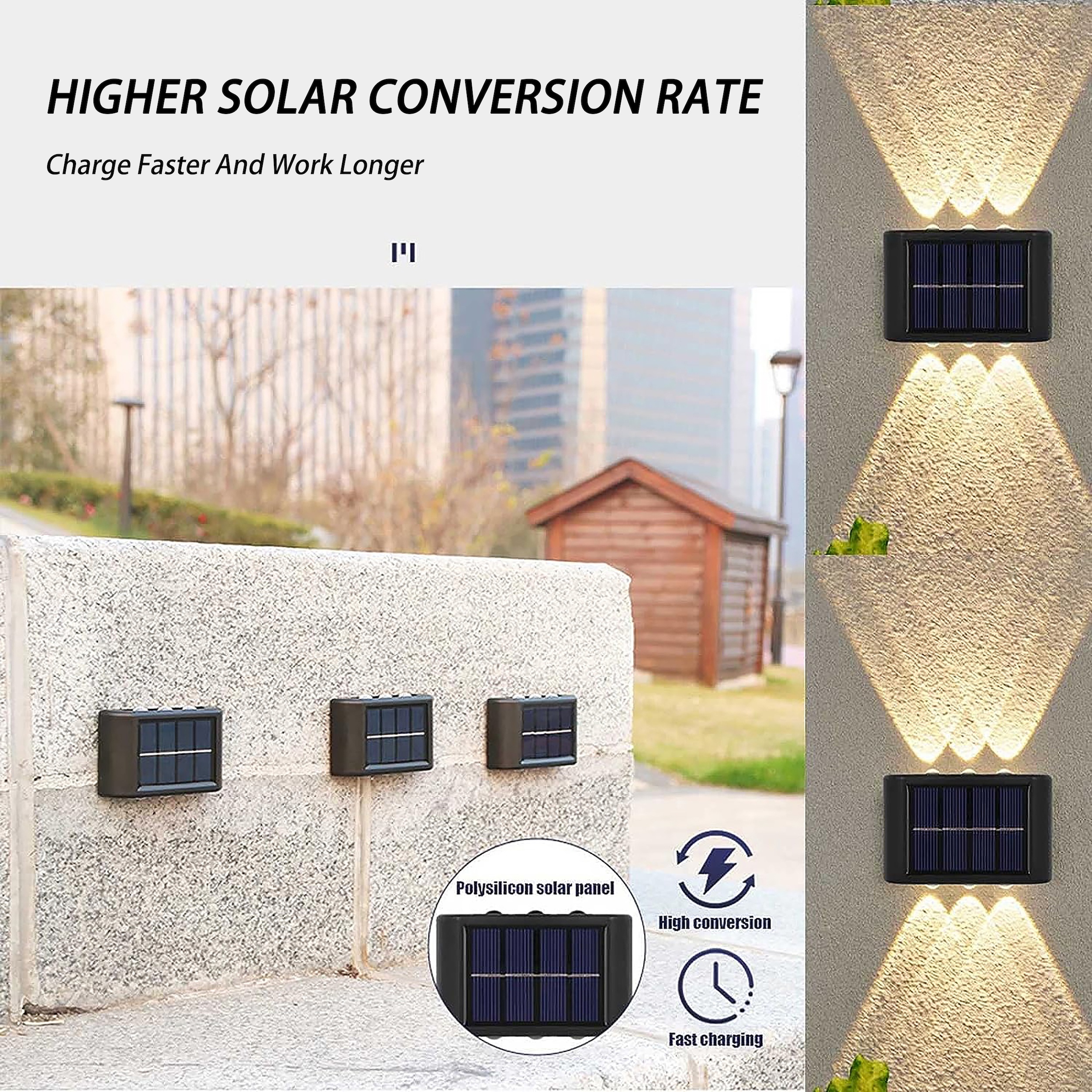 Solar sconce lights deals outdoor