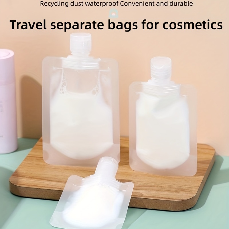 Plastic Squeeze Flip Bottle Travel Essentials Makeup - Temu