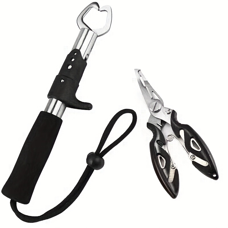 Lure Stainless Steel Fish Grip Curved Mouth Fishing Pliers - Temu Canada