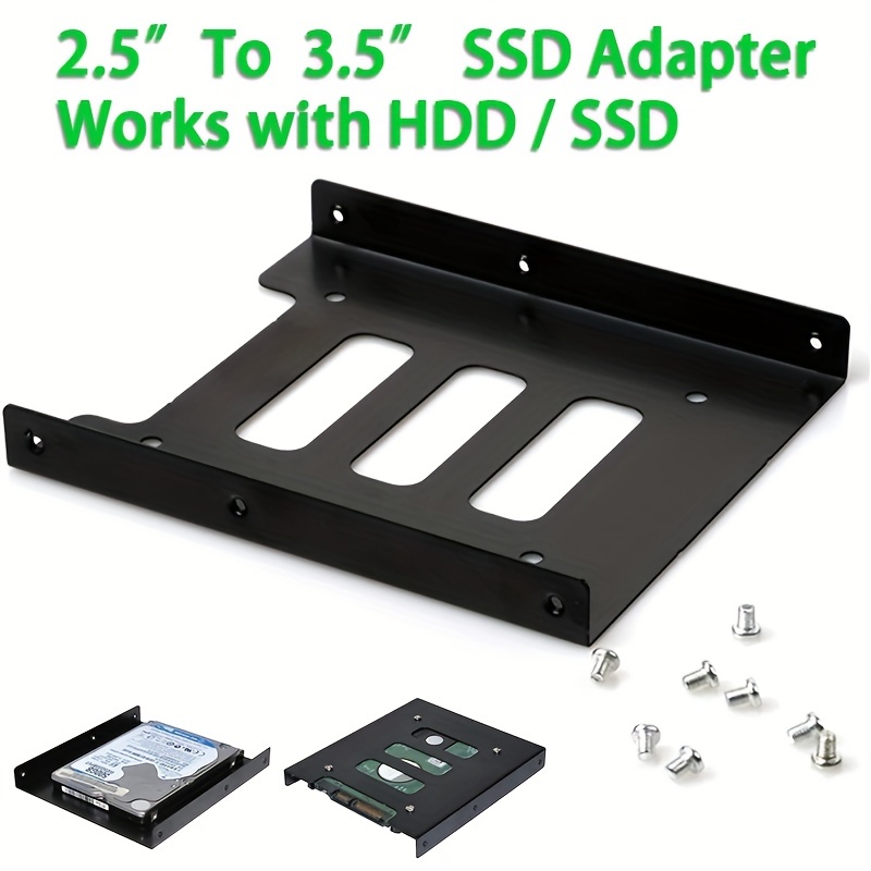 WD 2pcs 2.5 to 3.5 SSD HDD Metal Adapter Dock Case Caddy Mounting Bracket  Hard Drive Holder For PC 