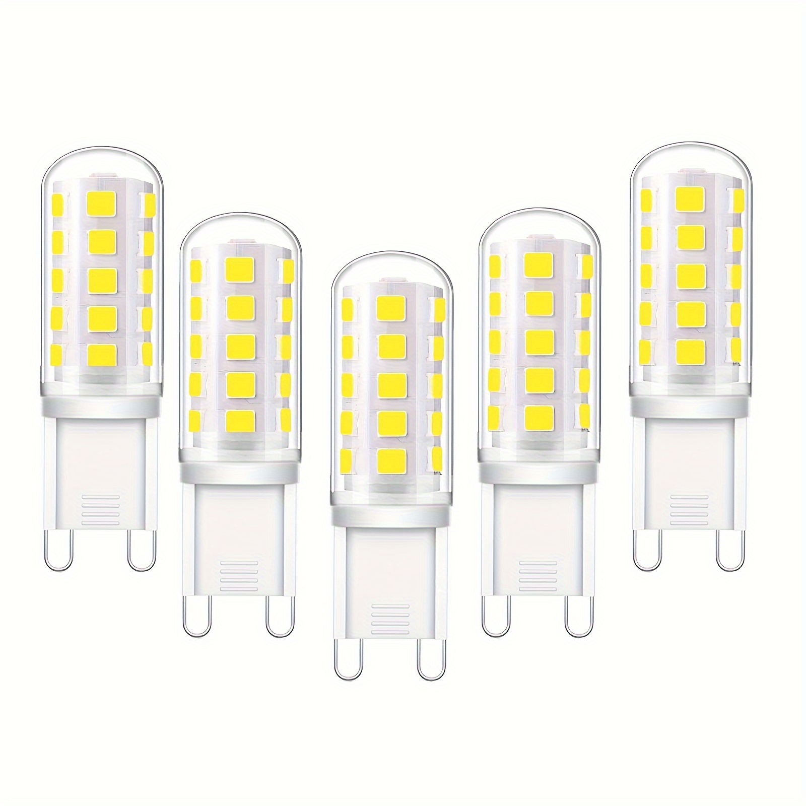 Euxper Ampoule LED G9 3W Blanc Naturel 4000K, Ampoules LED G9 420LM,  Équivalent à une Ampoule Halogène 28W 40W, Ampoules LED G9 Maïs pour Lampe  de Bureau, Anti-Flicker, AC 220-240V, Paquet de