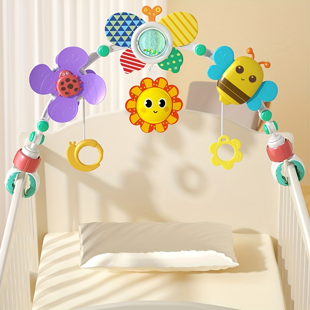 Support de cloche de lit pour bébé, décoration de jouets, bras de