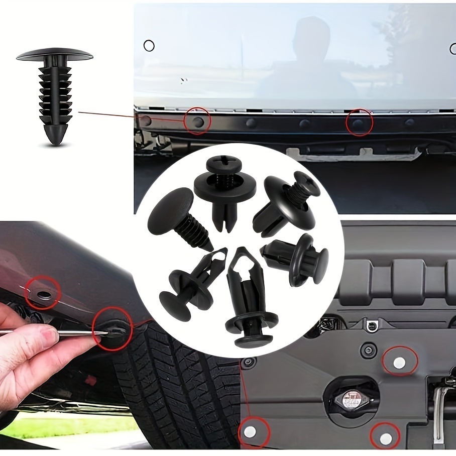 190X Car Body Fastener Plastic Trim Clips Push Rivets Auto Panel Fender  Retainer