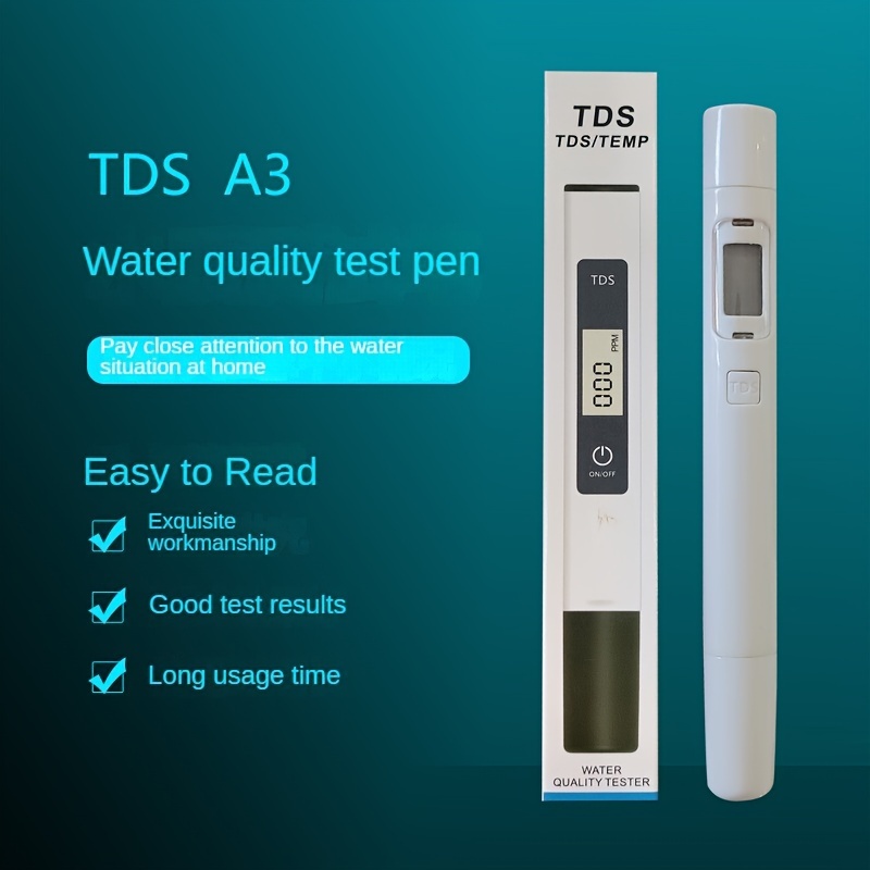 Penna Test Domestici 3 In 1 Qualità 'acqua Tds Penna Tester - Temu