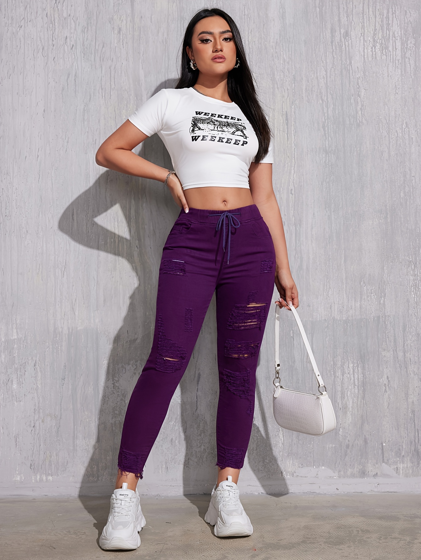Purple Jeans Women - Temu Canada